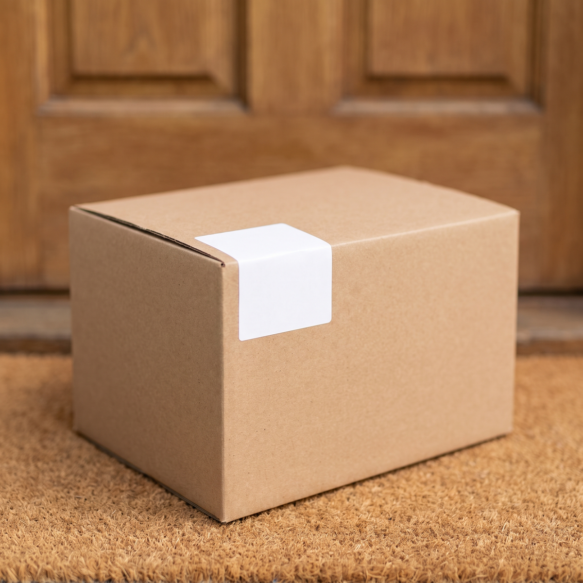 Plain unmarked delivery box