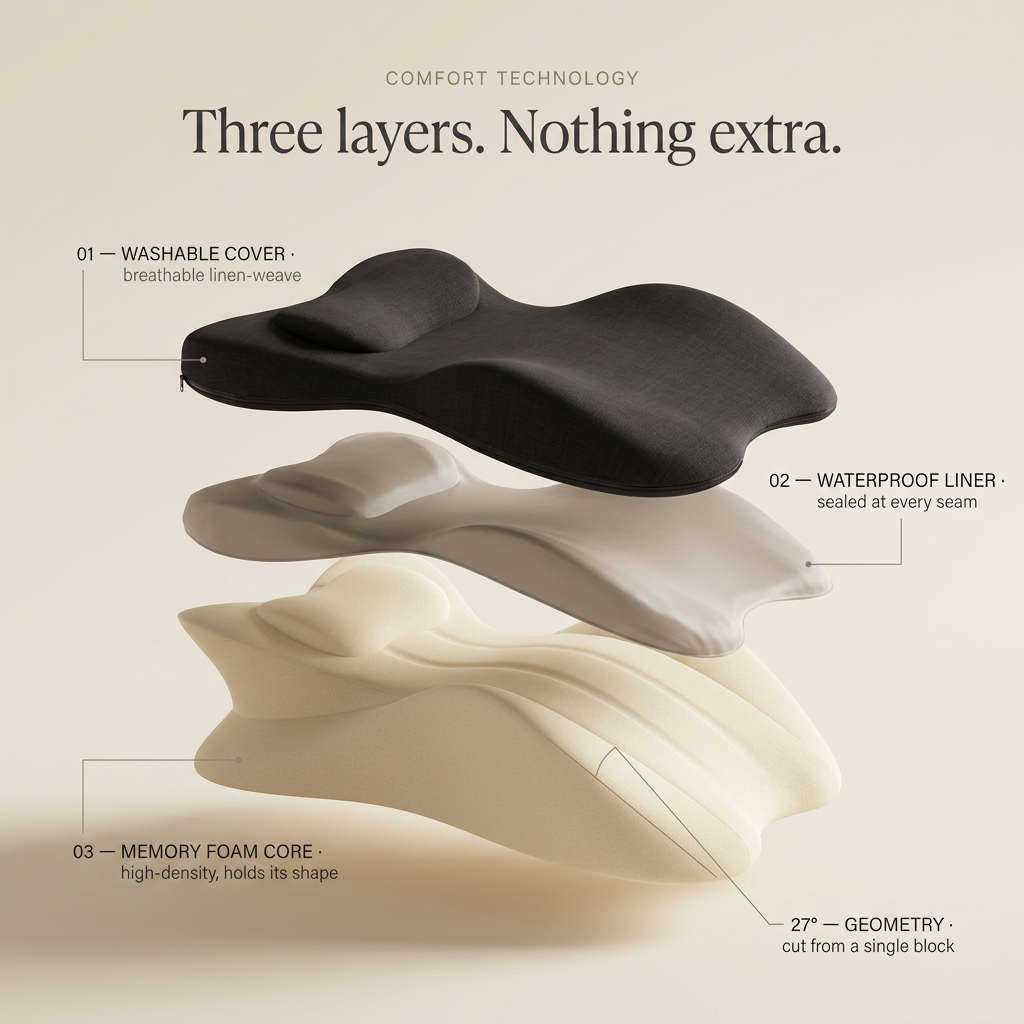 Three layers. Nothing extra.